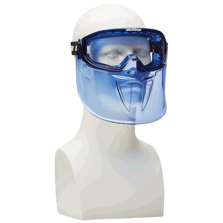 Surewerx Jackson Safety GPL500 Safety Goggles, Blue, Clear, Anti-Fog, Single, Blue 21000